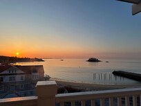 Sun rise view from our room balcony.