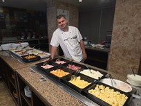 A picture of the chef, but forgot to write his name down - but compliments to him in any case!