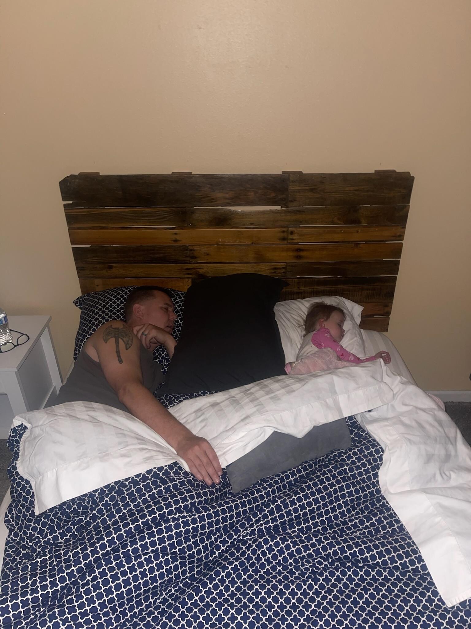 She doesn’t mind papas snoring