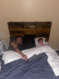 She doesn’t mind papas snoring