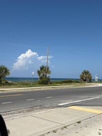 View from the parking space