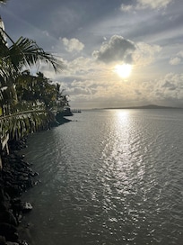 From our balcony at sunset