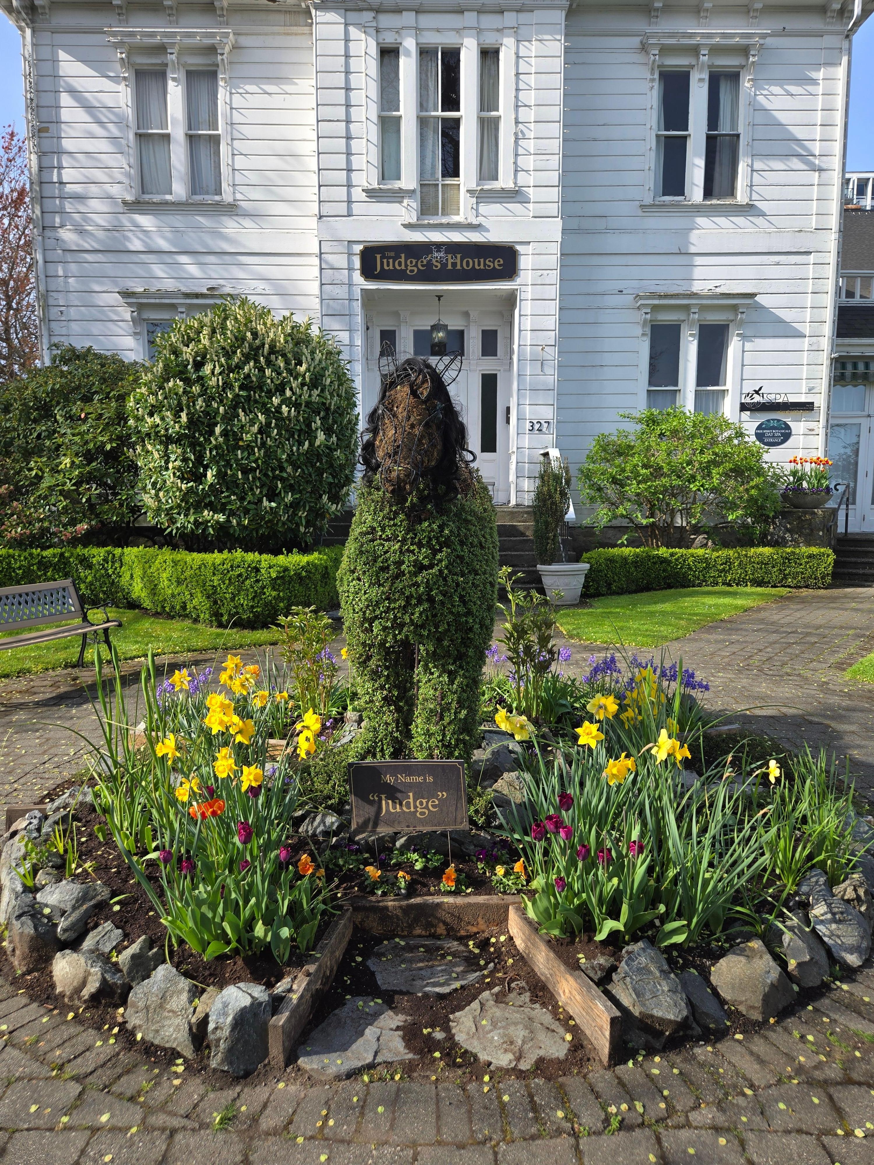 The Judges House and topiary
