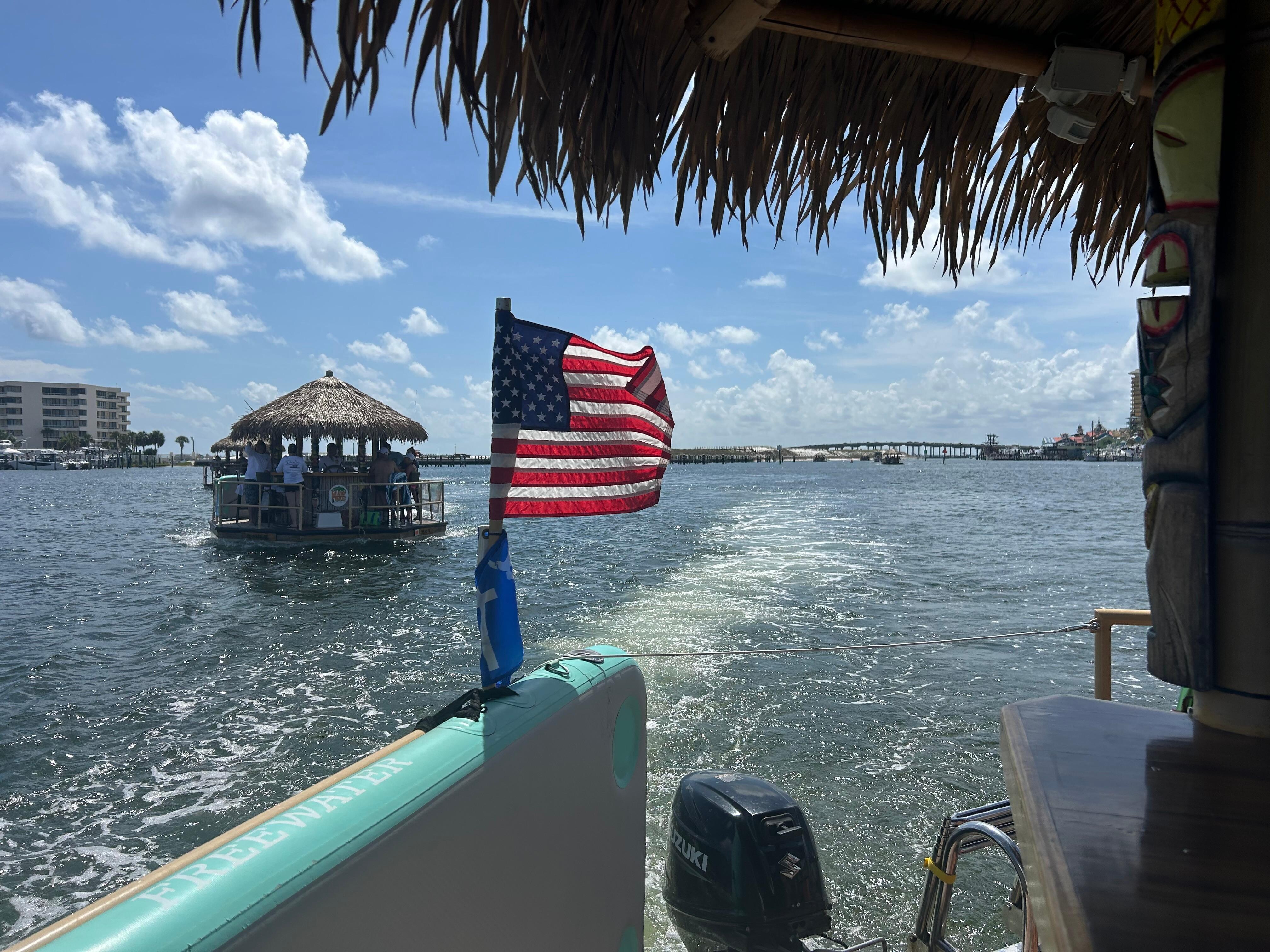 Renting a Tiki for Crab Island was definitely a highlight!! 