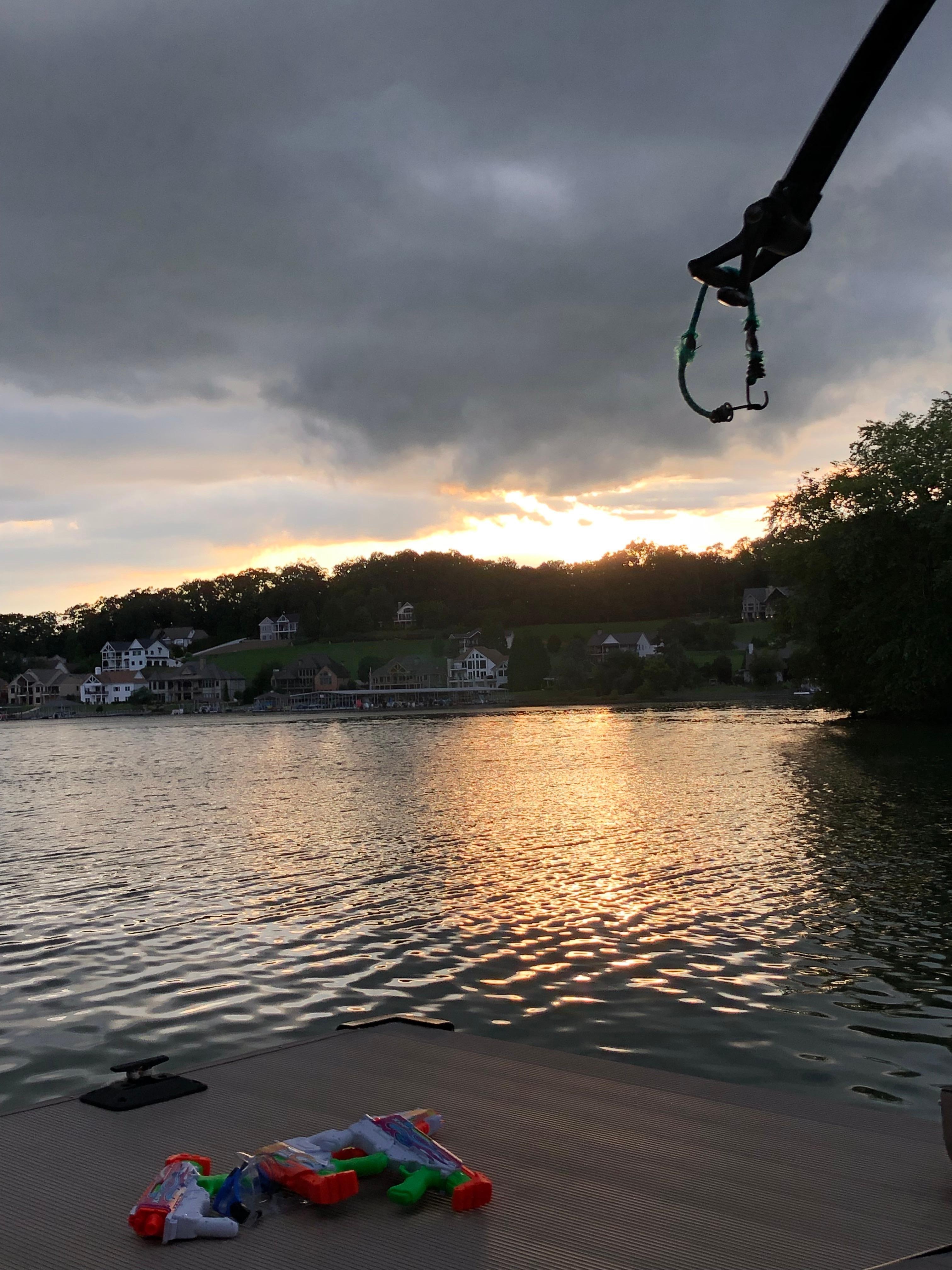Sunset view from dock