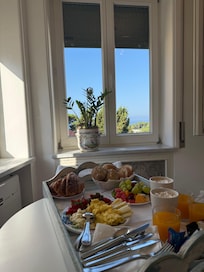 Beautiful and delicious breakfast for 3