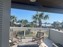 2nd floor balcony view of the Gulf.Sorry no 3rd floor pic, but it was even better!