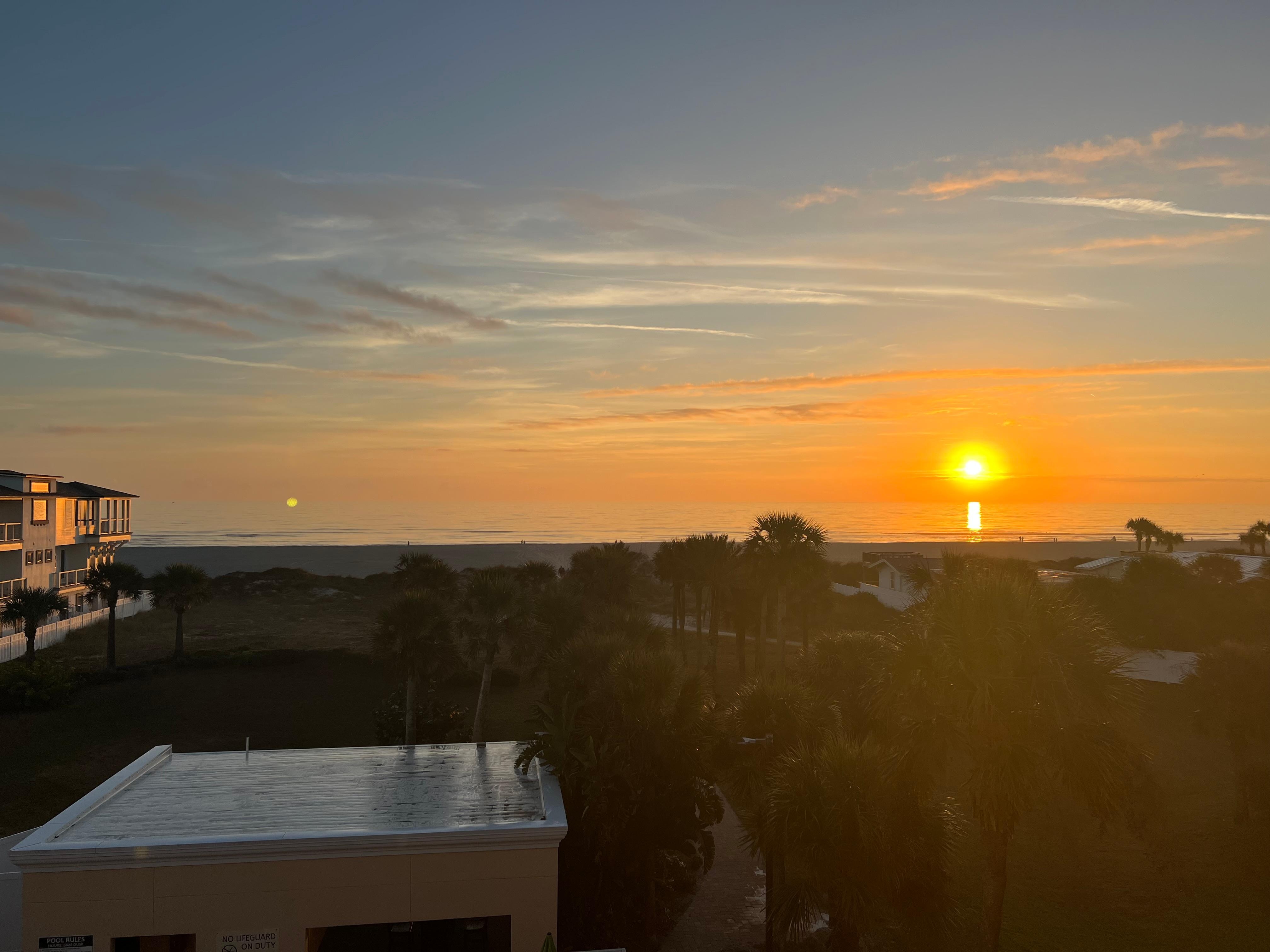 My view of the sunrise. 