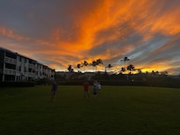 football game in the back yard