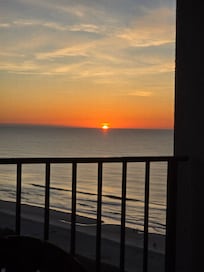 Sunrise from our balcony