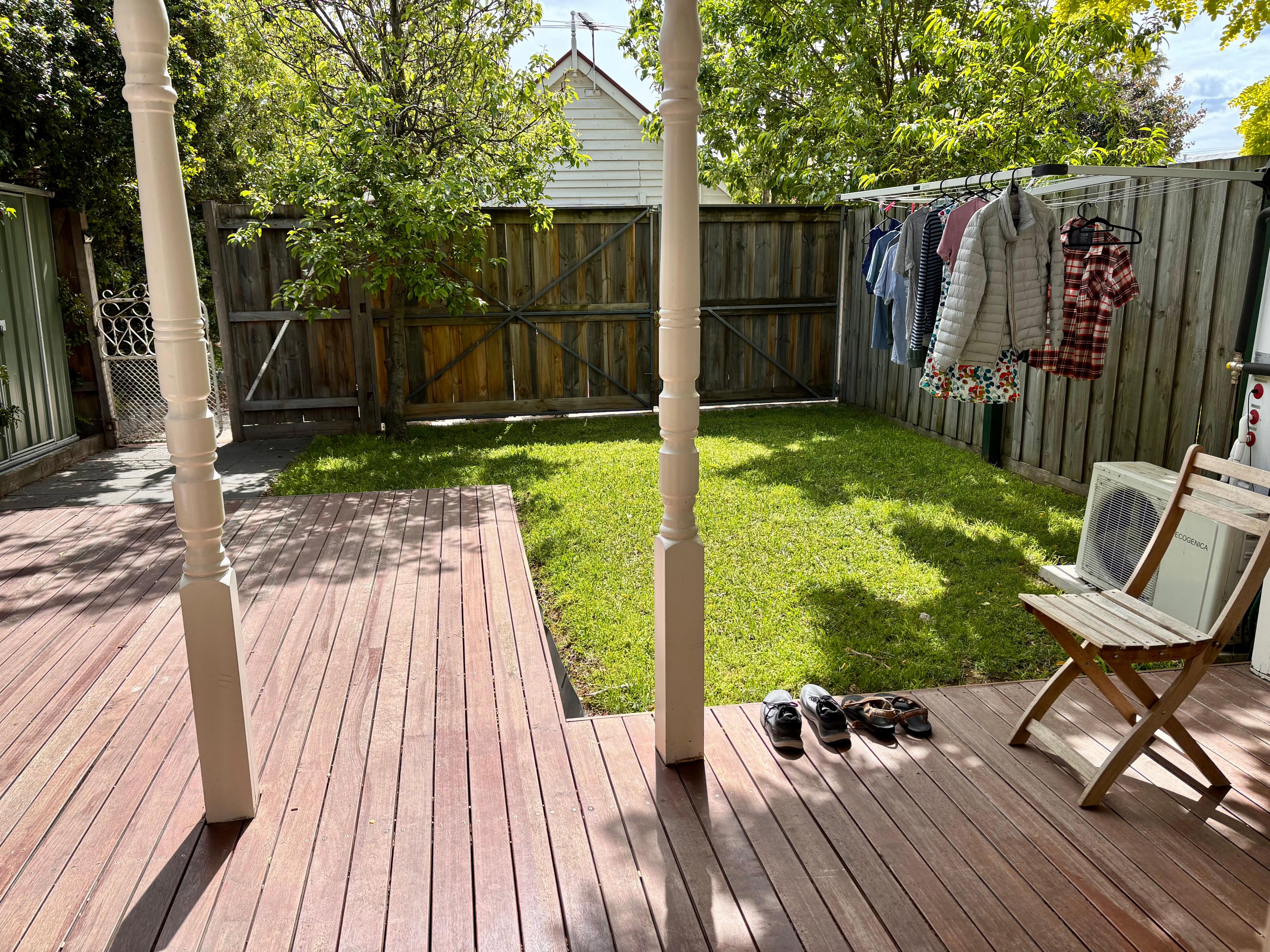 Looking out the front door