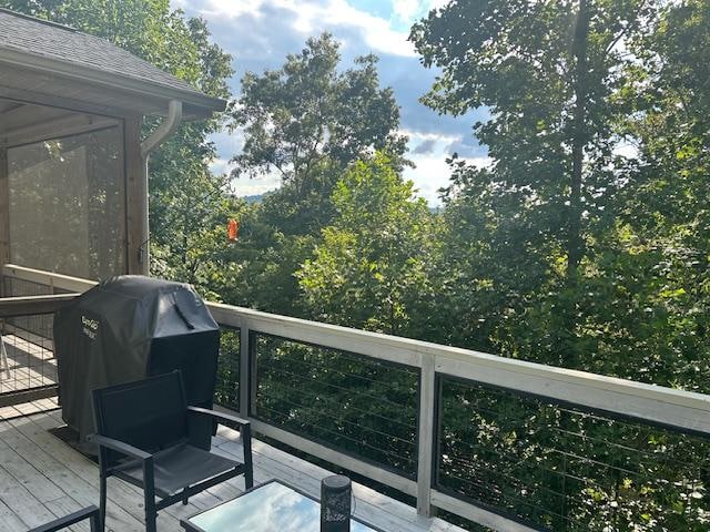 Lush beautiful view off the deck.