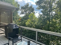 Lush beautiful view off the deck.