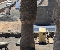 Builders working on outside of the next door property