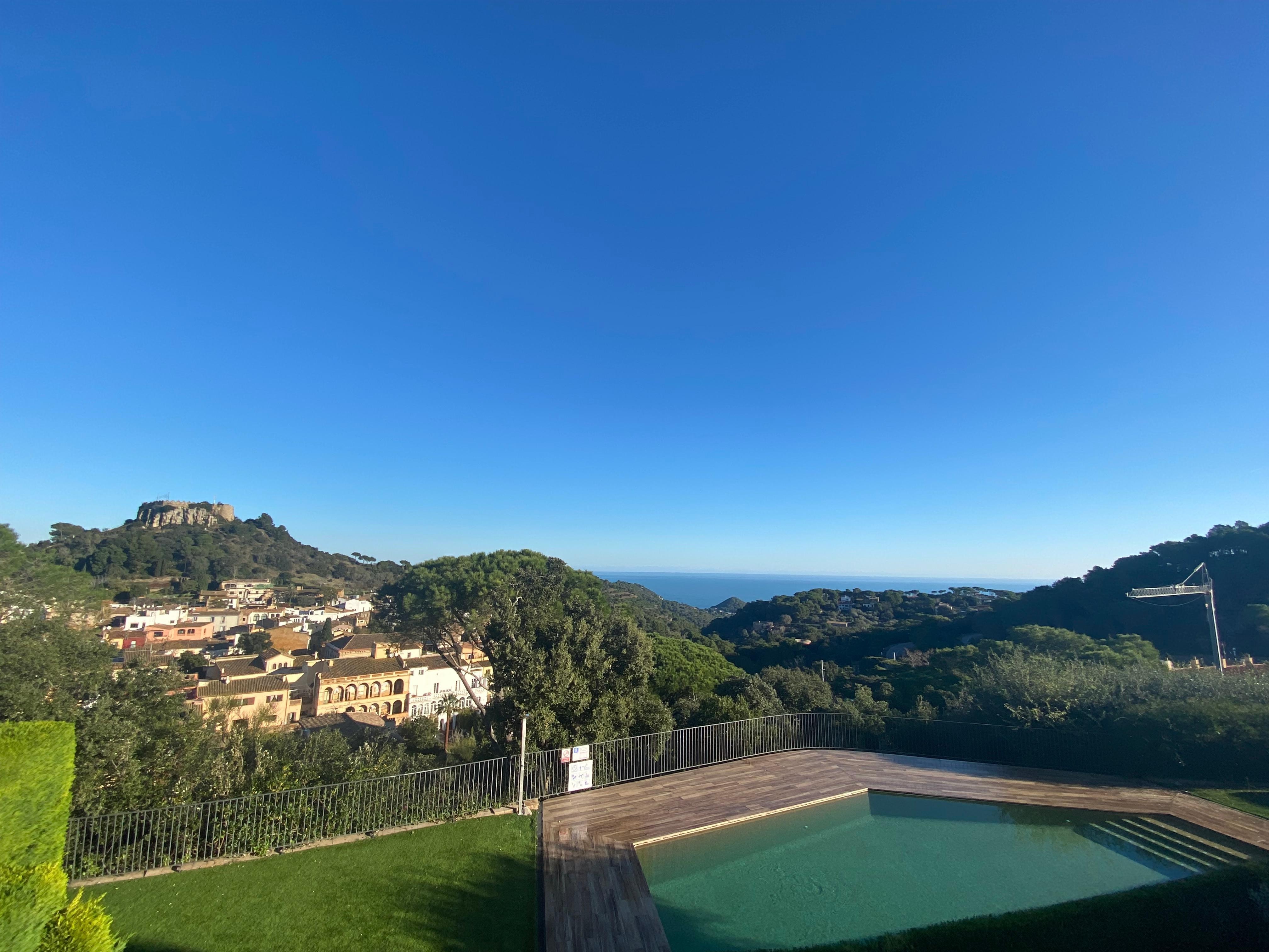 View with beautiful weather the day we left. 