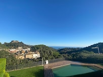 View with beautiful weather the day we left.