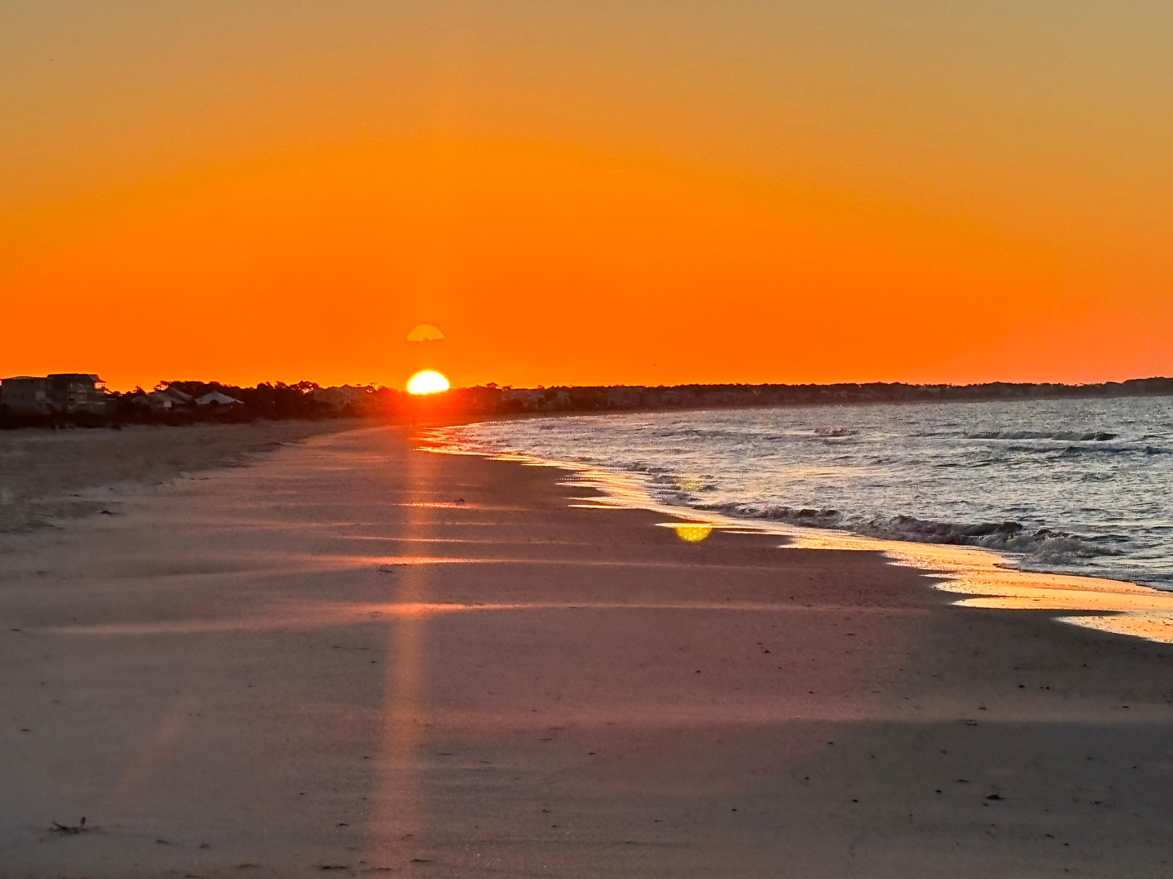 Sunrise from the beach.