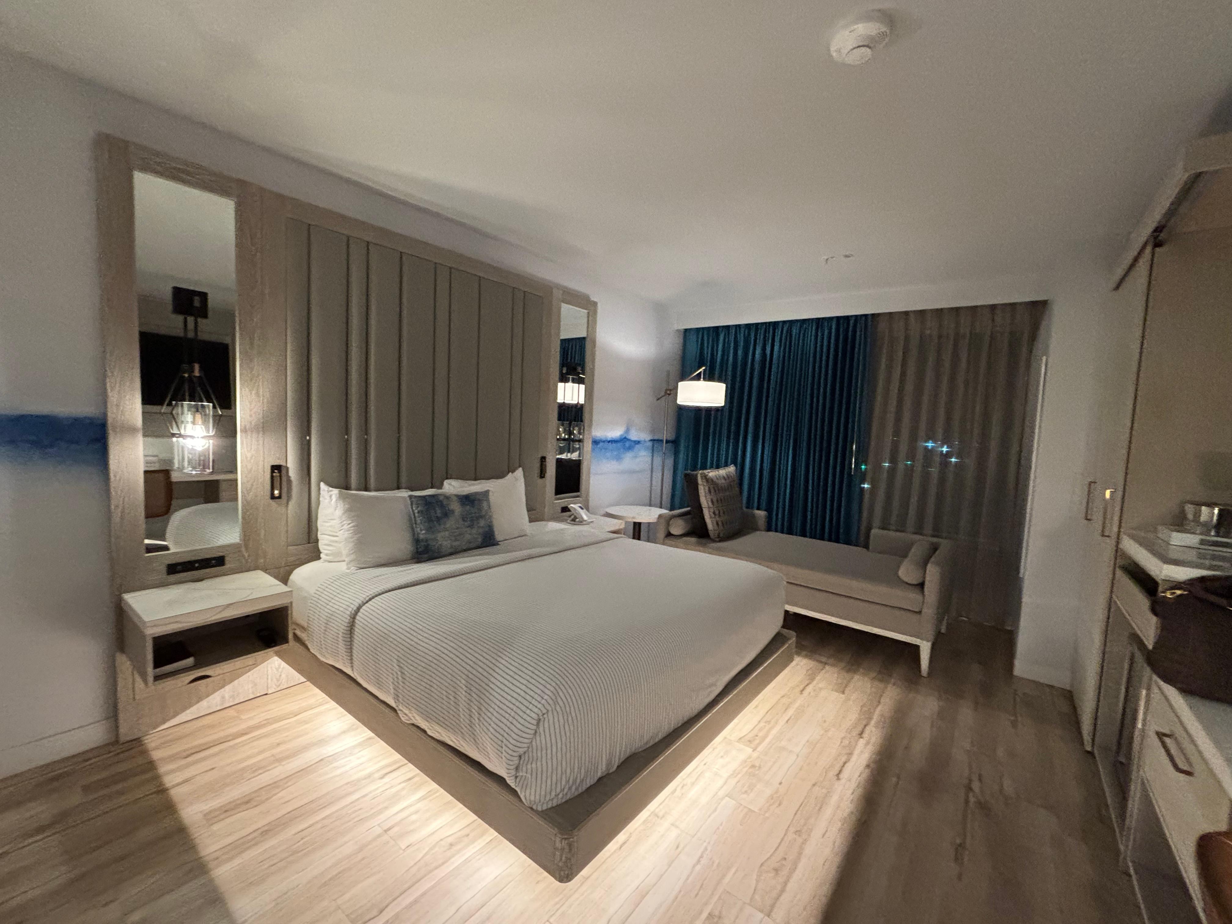 Our room with a king bed 