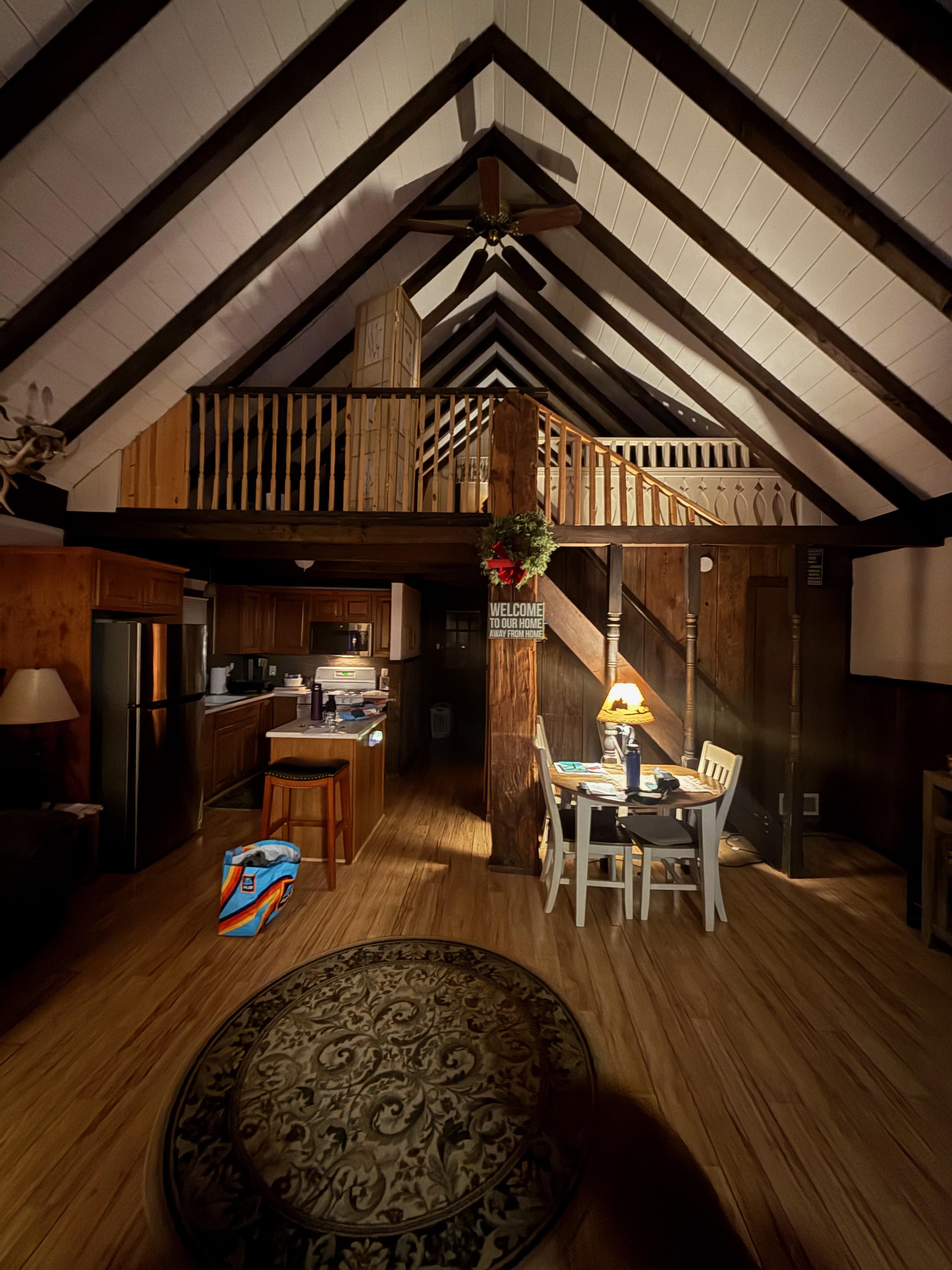 A view from the entrance. As you enter, there is an awesome mud room, with hooks and a place to take off your boots.