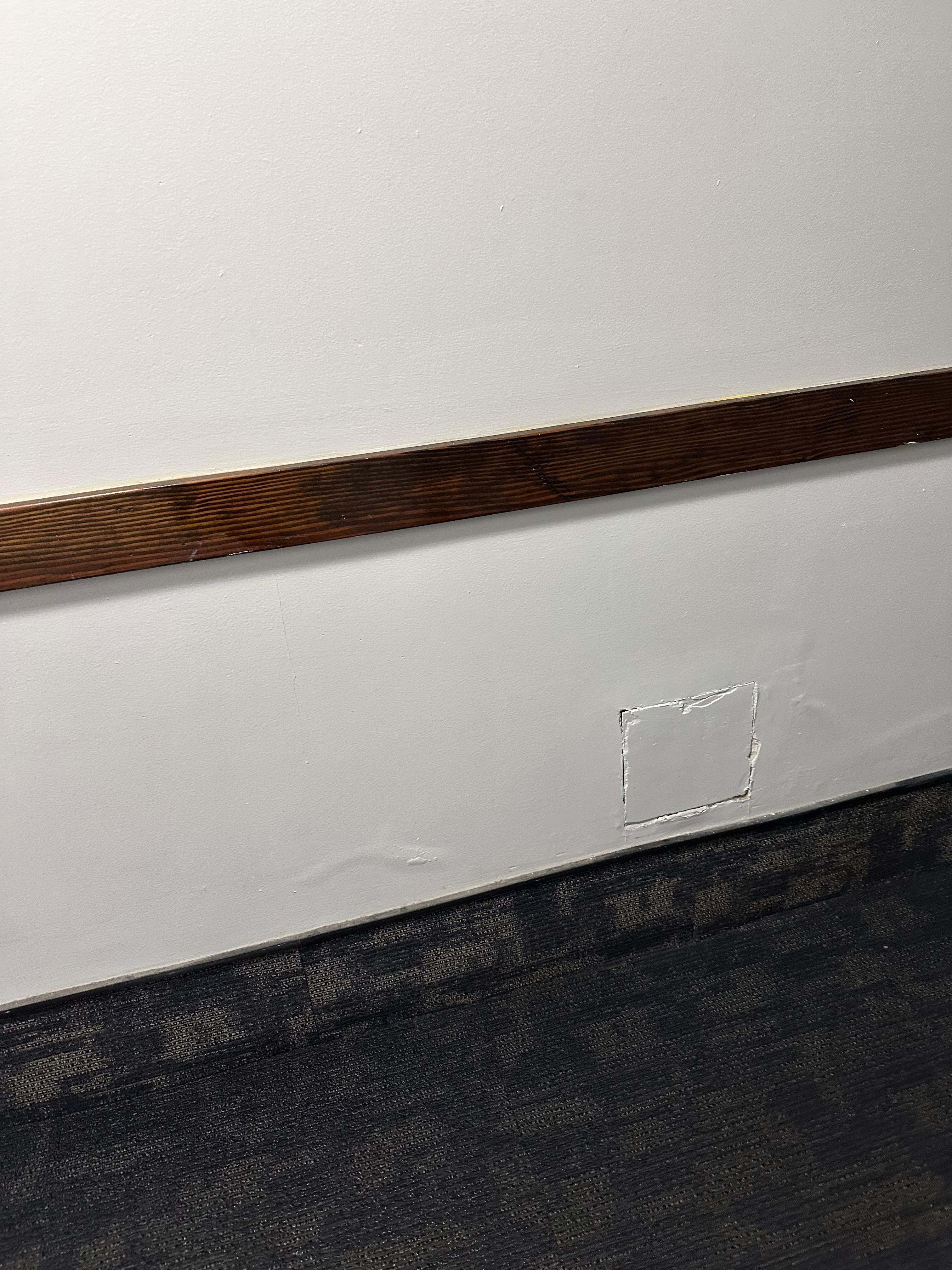 Expect an older dated hall way as the building is from the 1950s