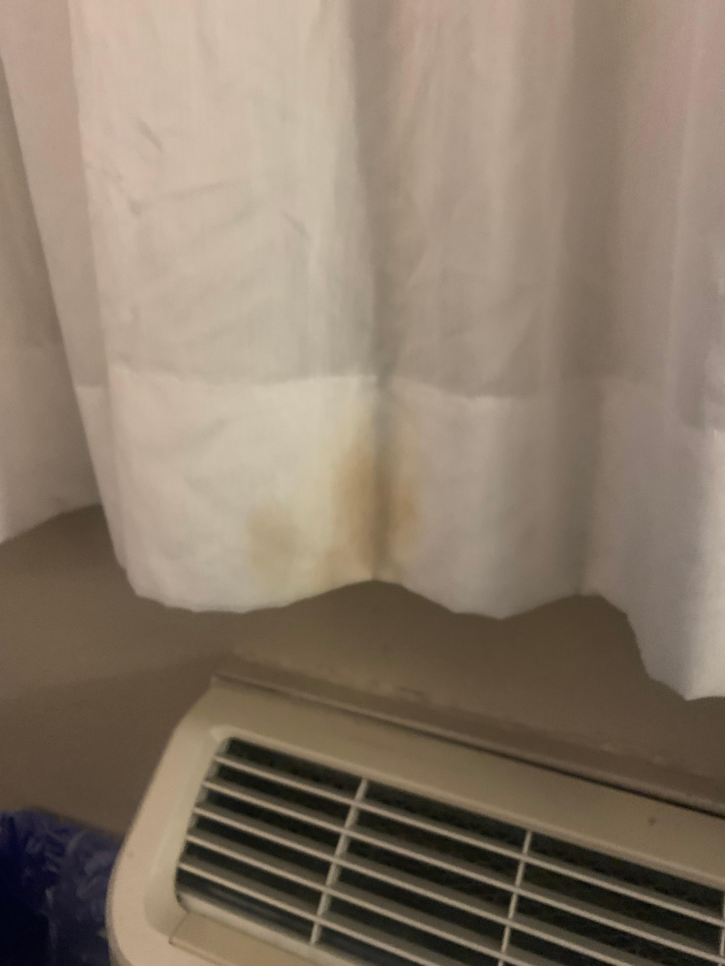 Stains on curtains