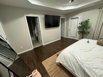 The master bedroom is huge!