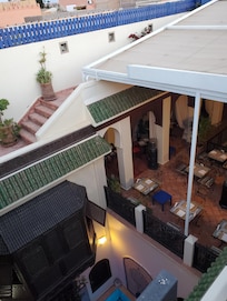 Restaurant area from above