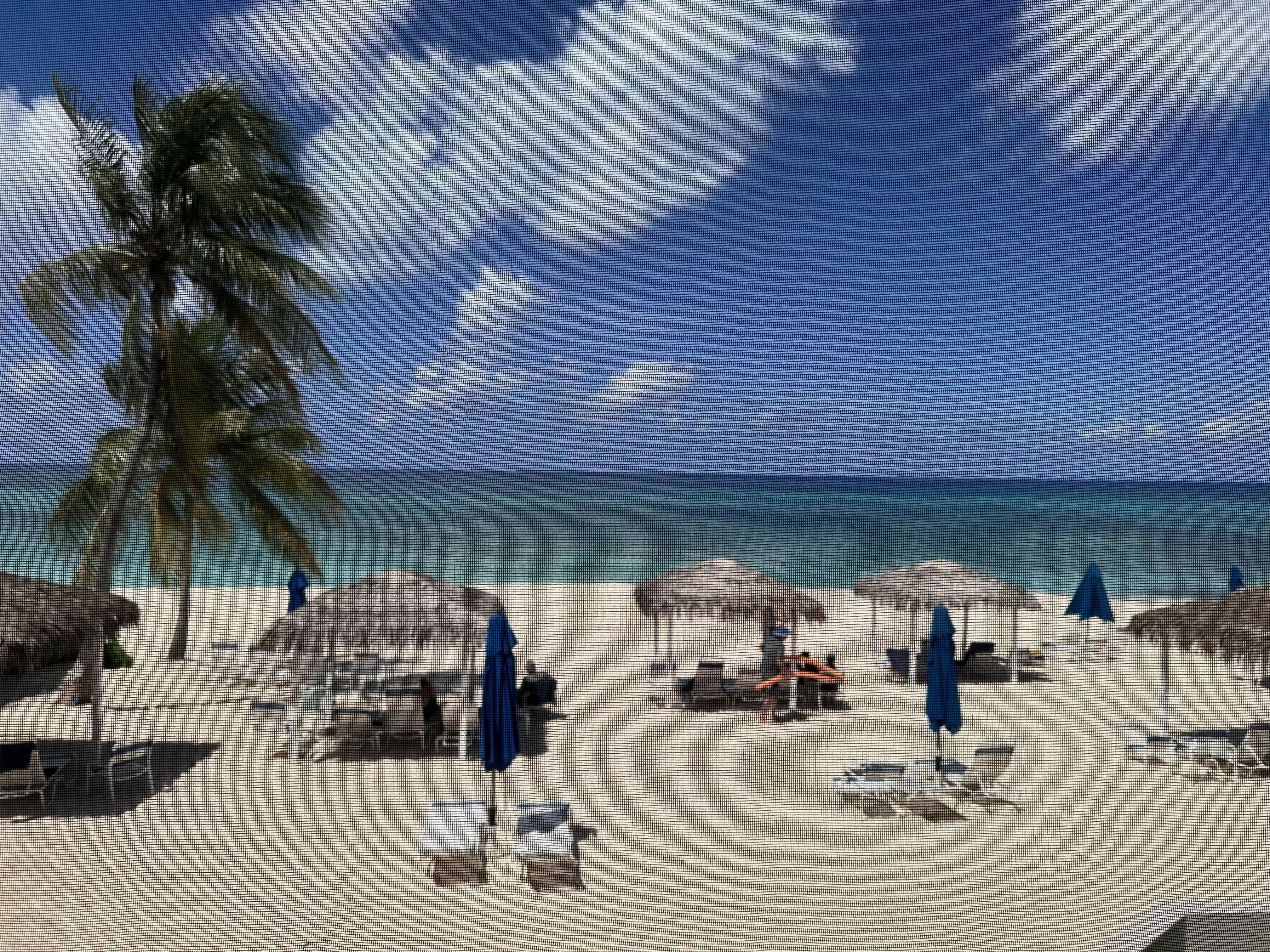 Ocean view from the second floor balcony