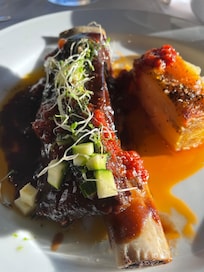Bbq short rib dinner.