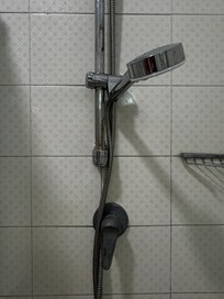 Rusted shower faucet.