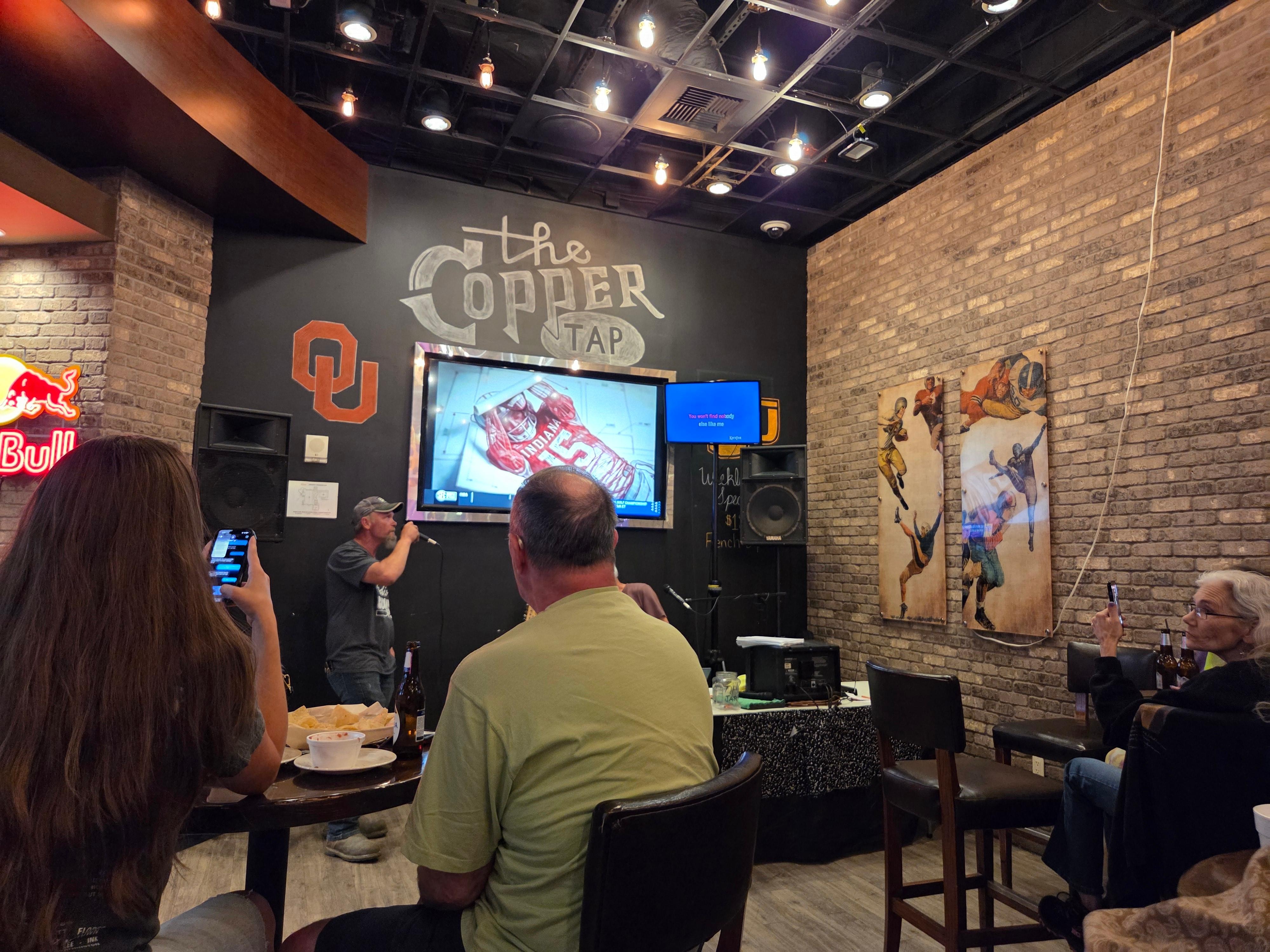 Entertainment was fun, Kareoke night