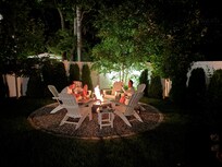 Winding down the day by fire pit!