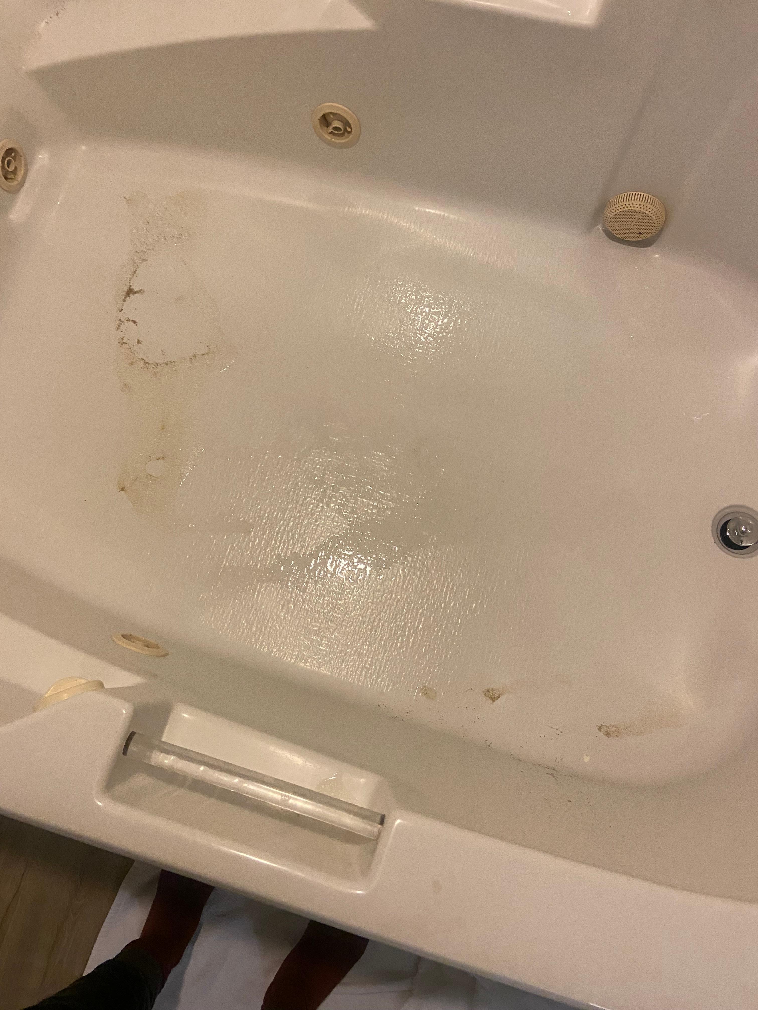 After i drained the tub