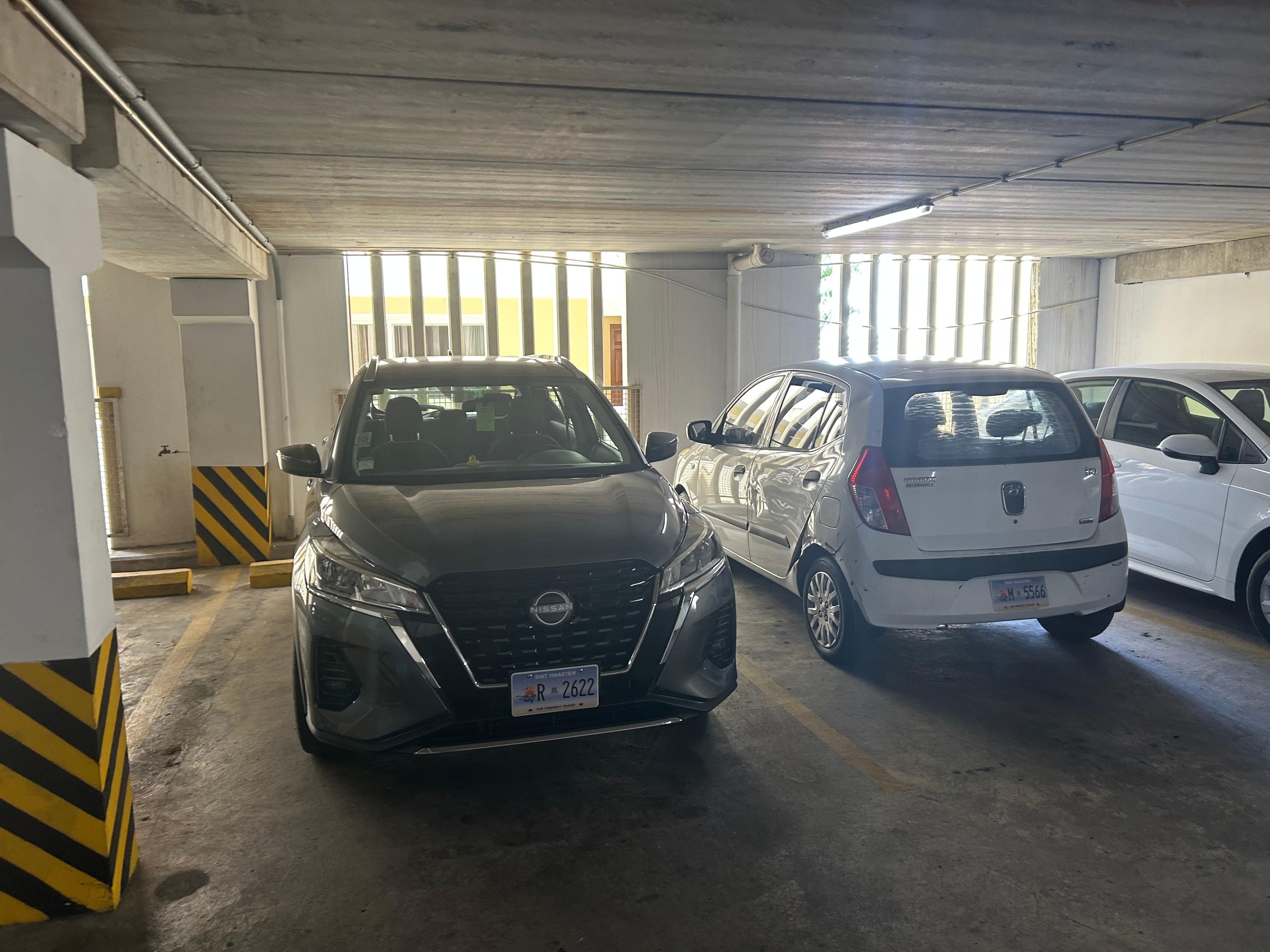Parking garage. 
