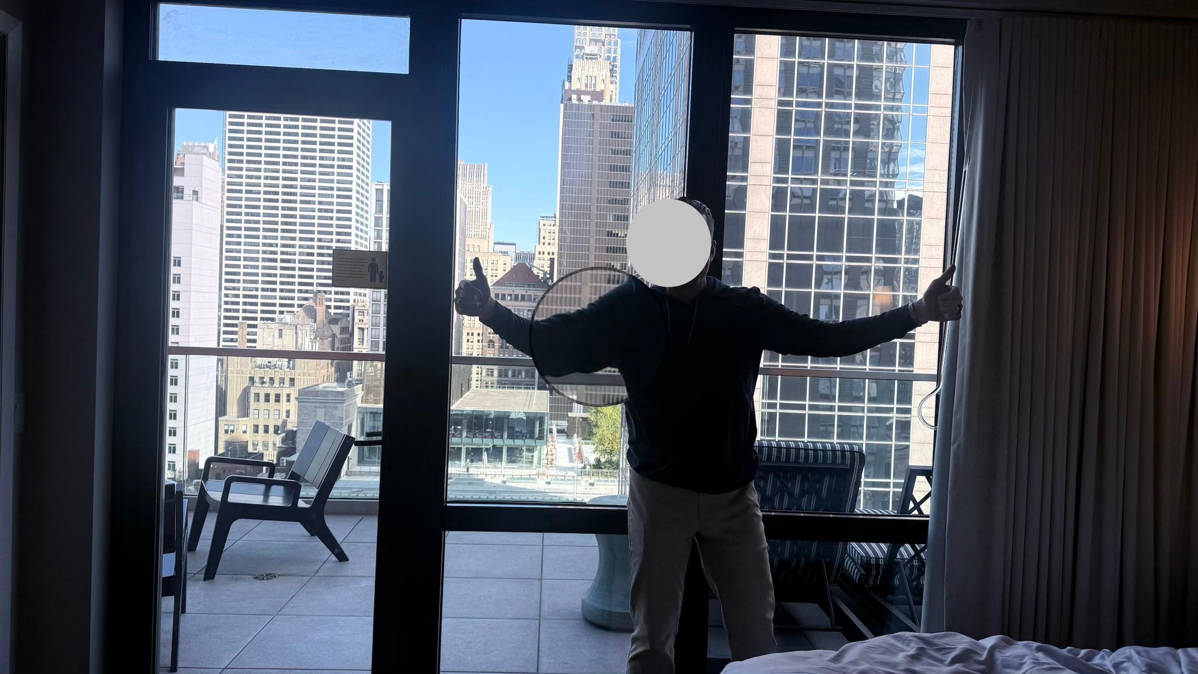 View from our balcony 