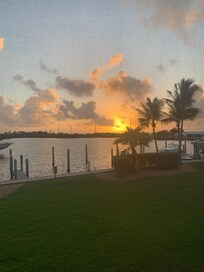 Sunrise view from balcony.