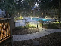 Pool at night