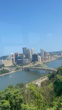 View from the incline