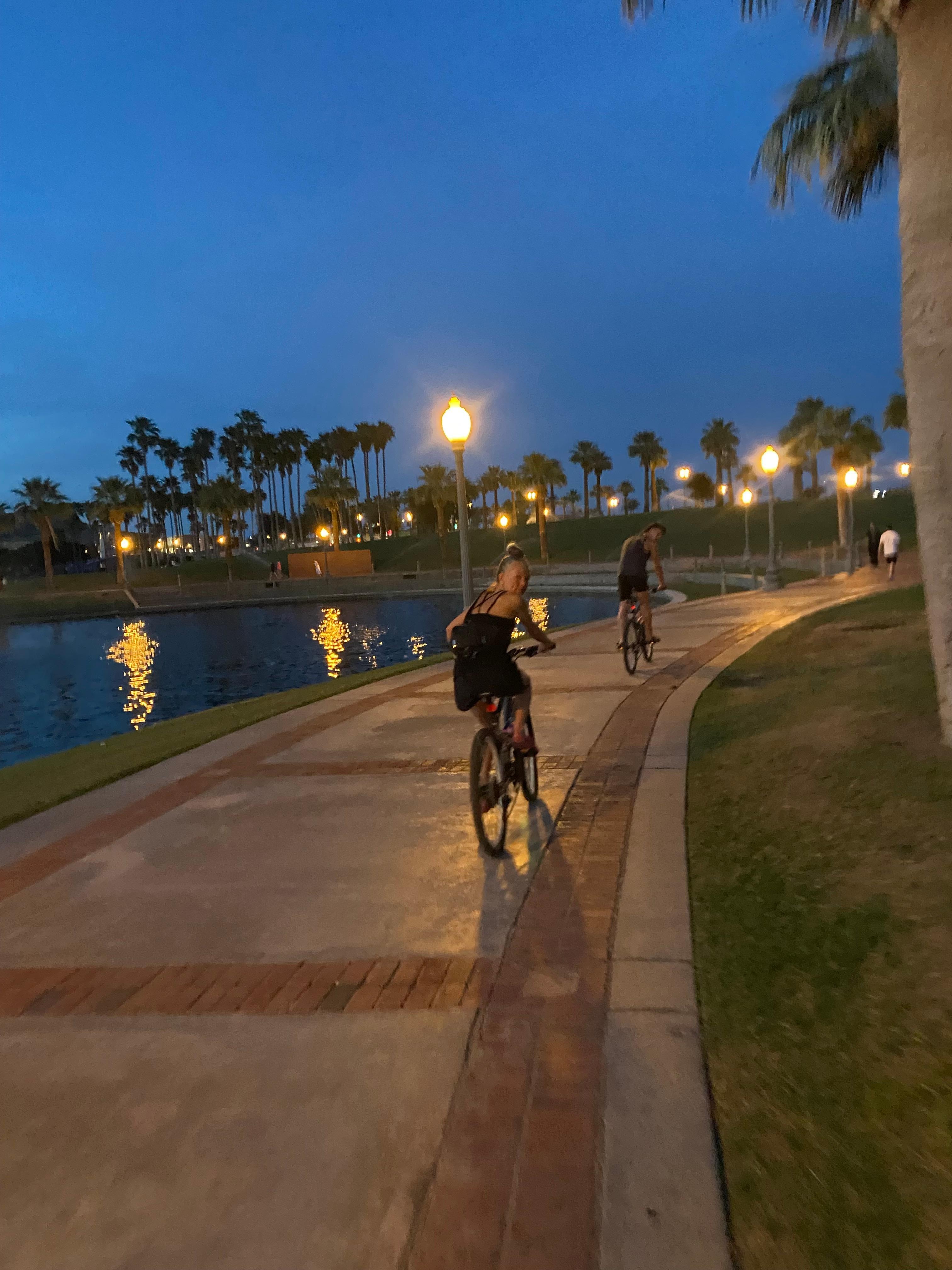 Bikes provided and down by the lake! Great exercise and tons of walking path