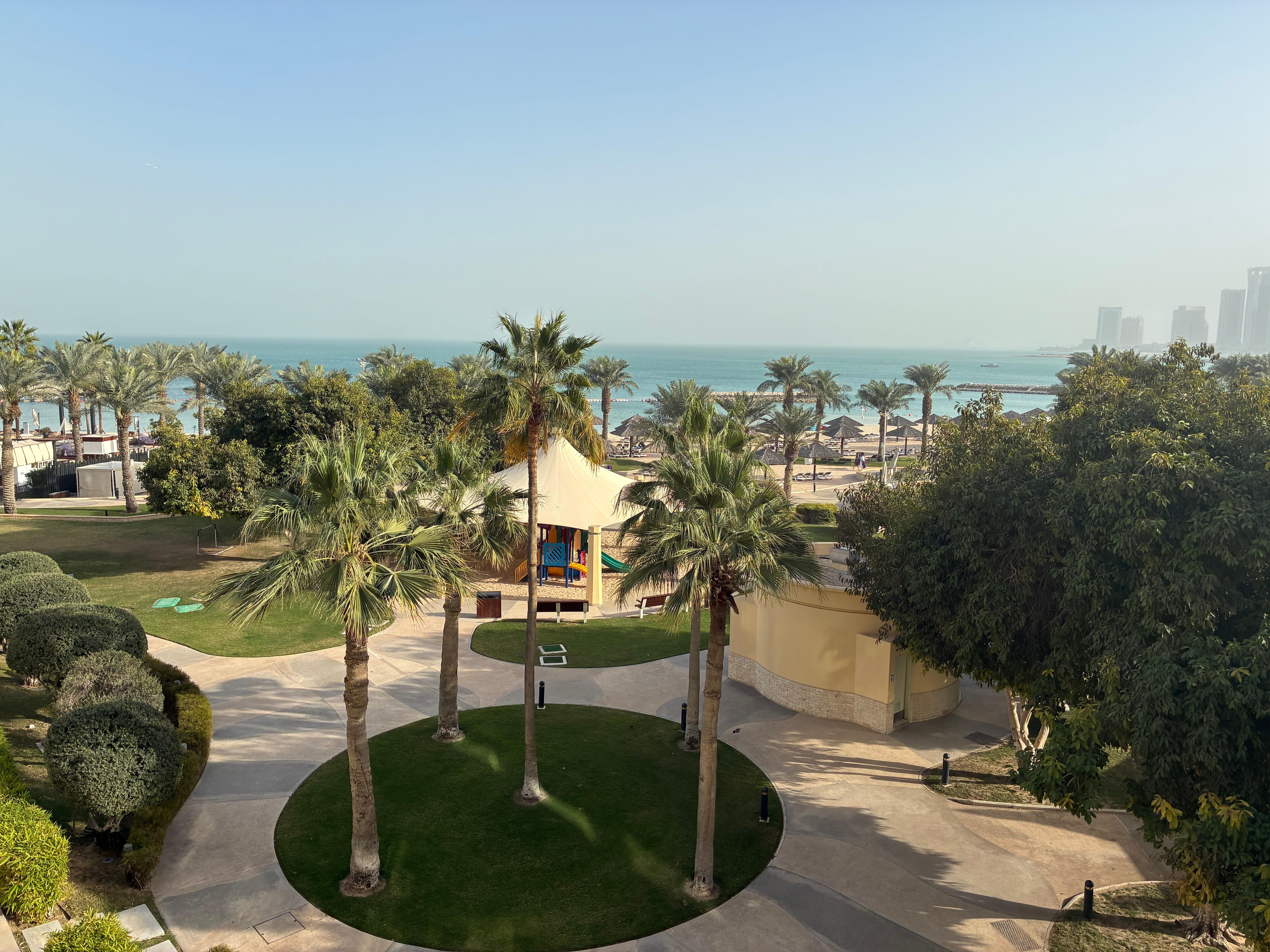 View from the club lounge