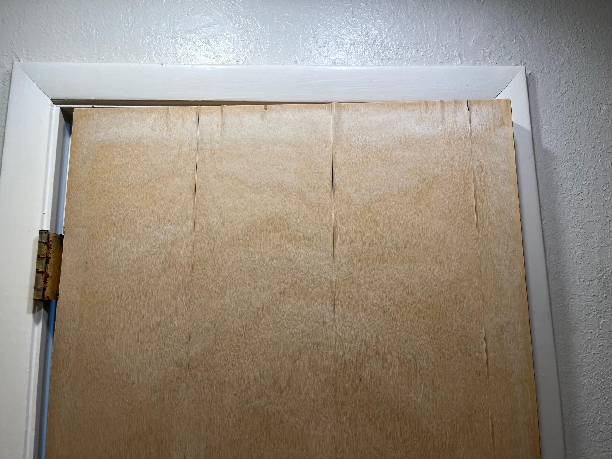Hinges falling off door, would not close