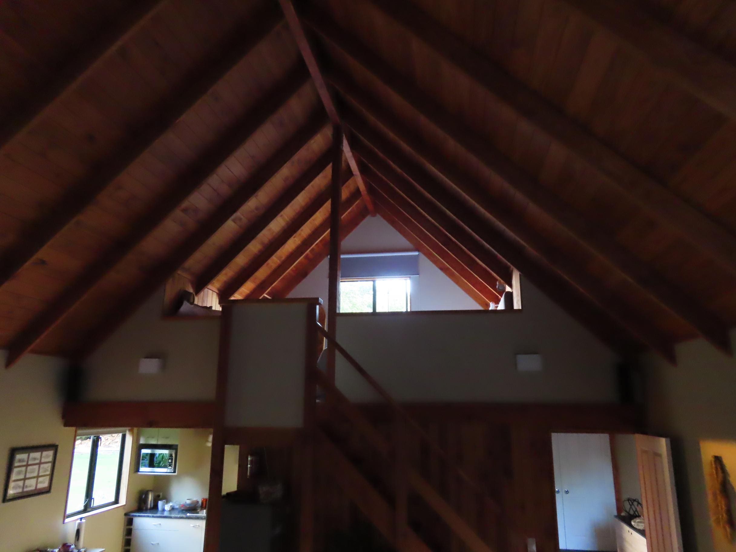 Main bed up on the mezzanine