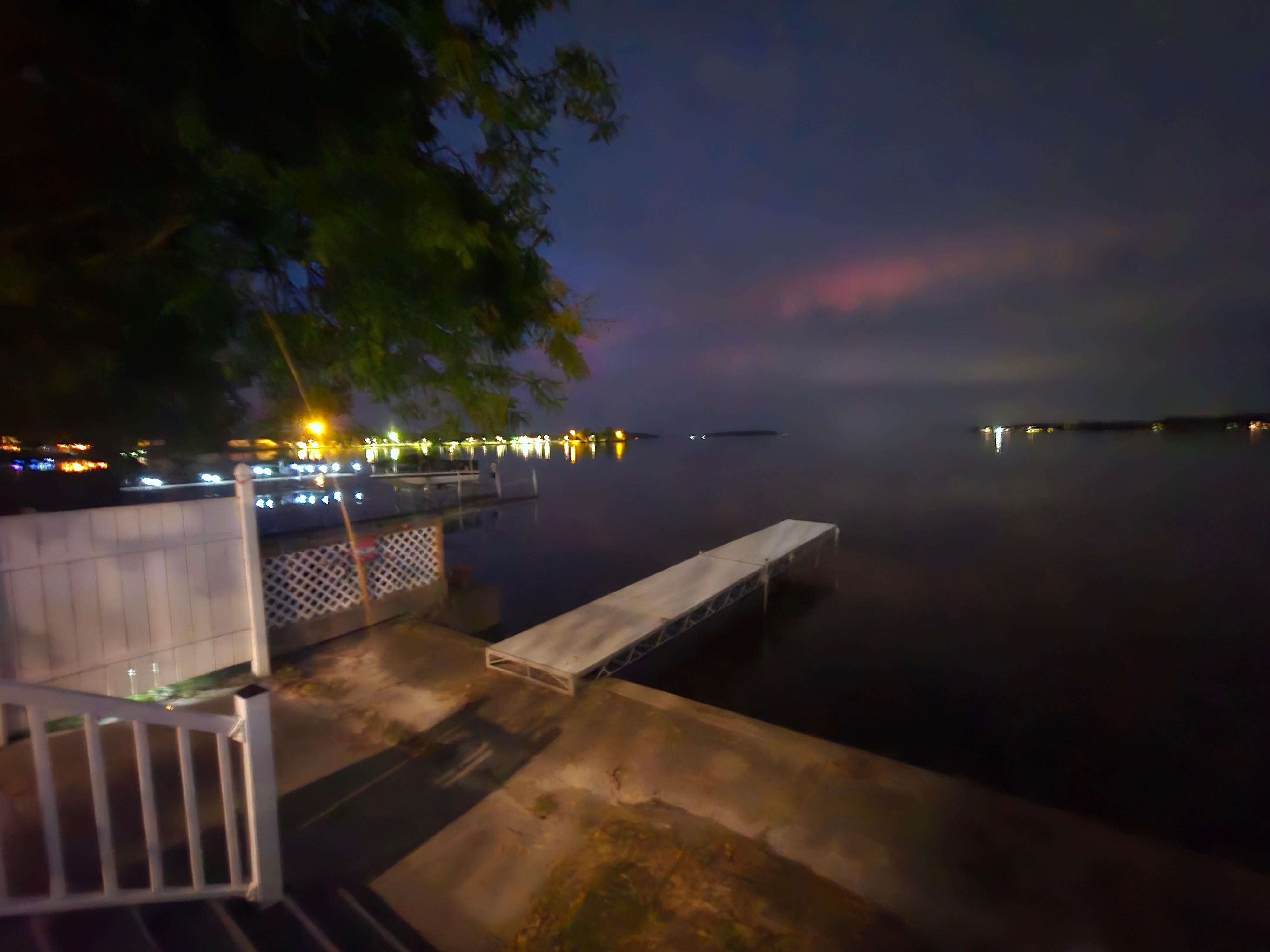 View from downstairs deck overlooking the lake