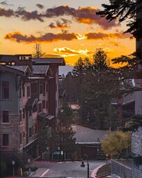 Sunrise from resort
