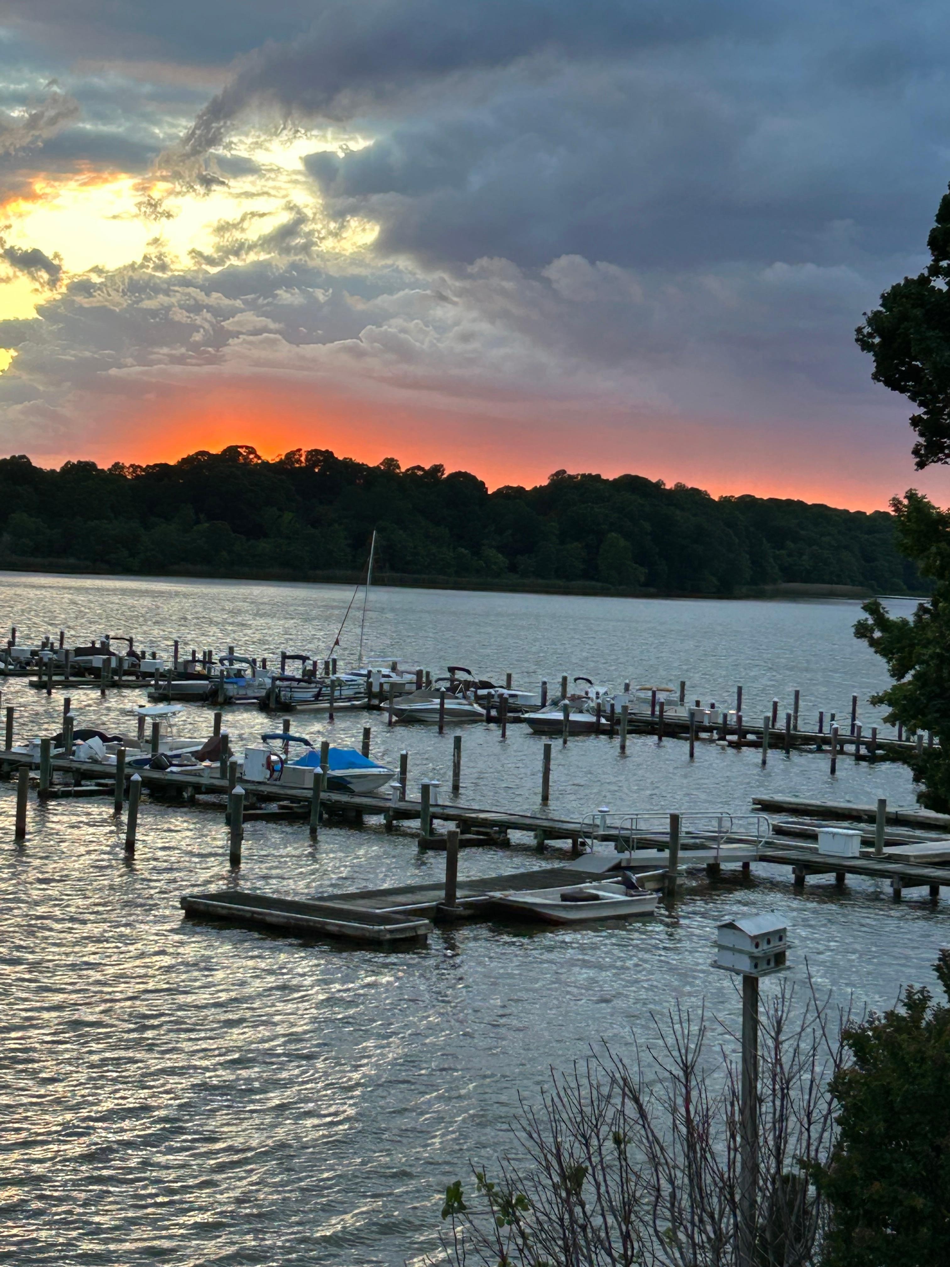 Sunset from the deck