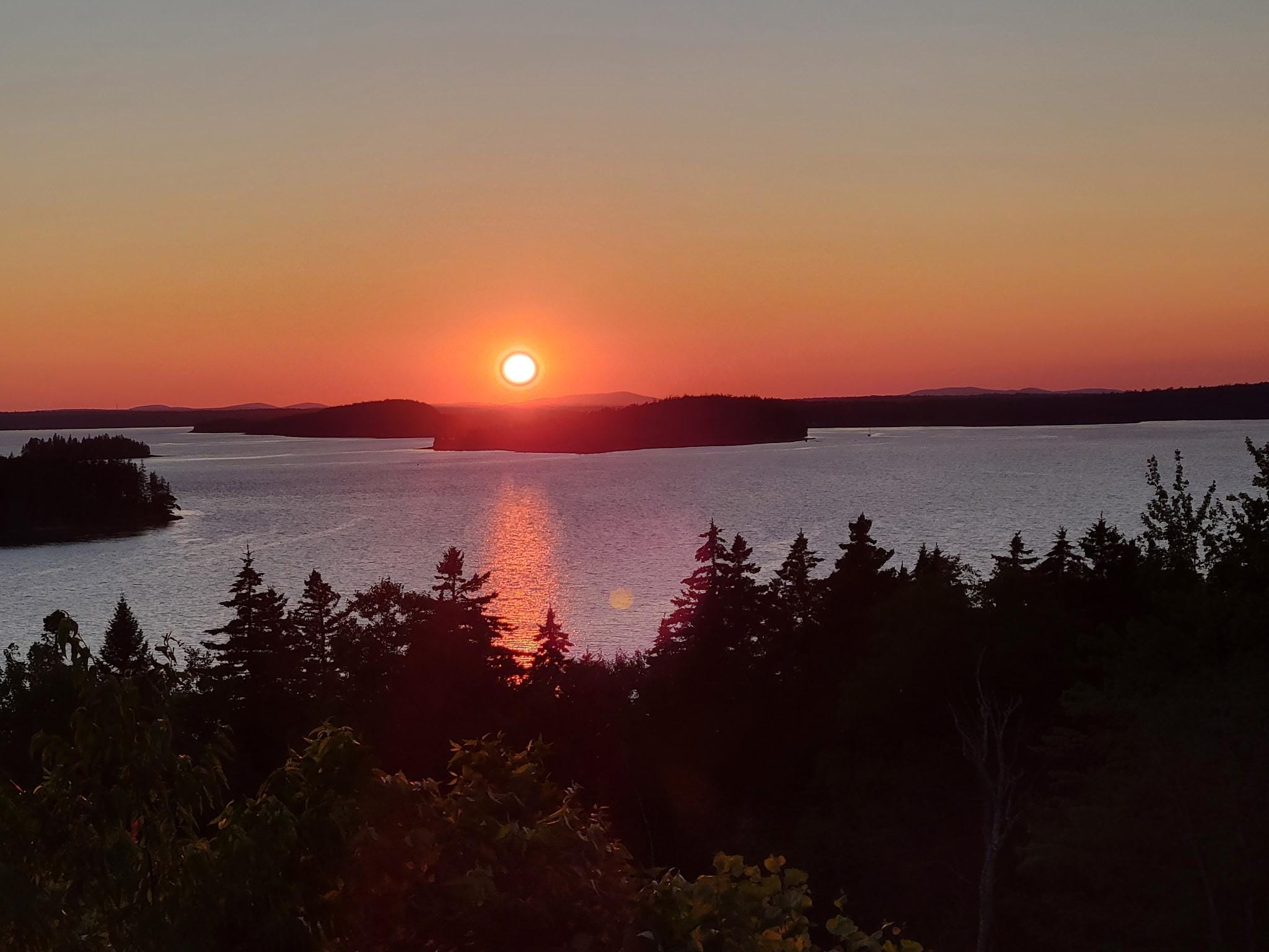 Sunset from Eagles Nest cabin