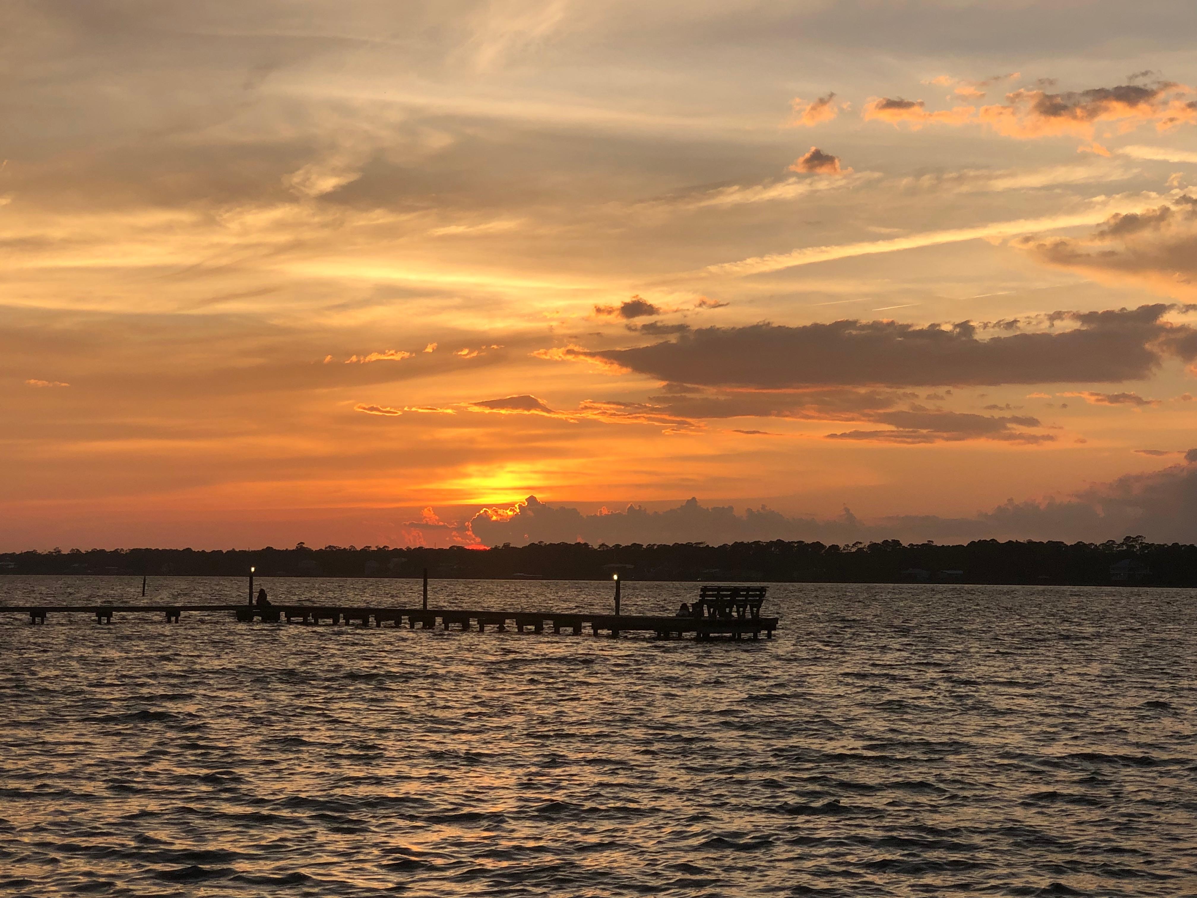 Sunset on the lagoon 