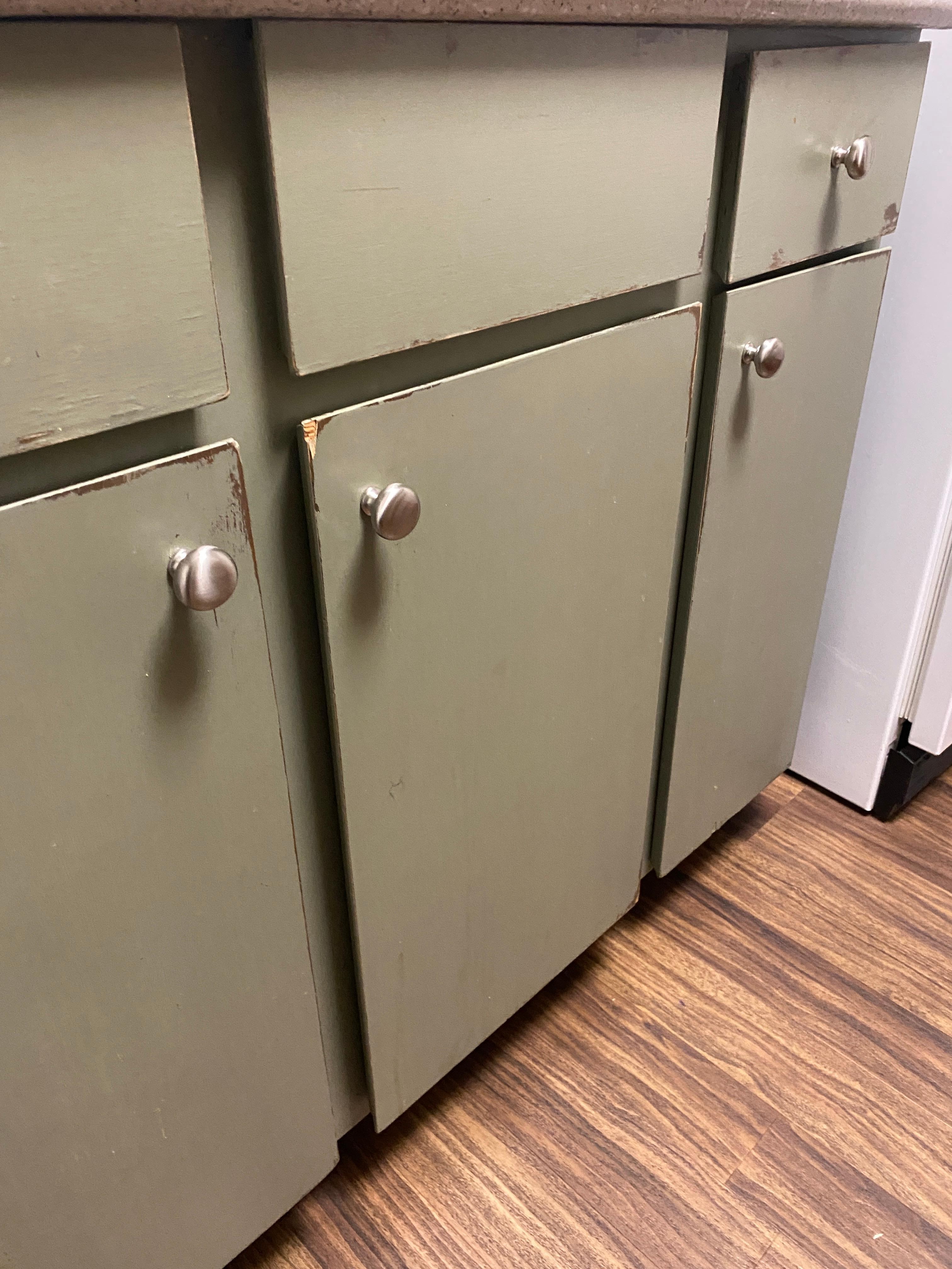 Worn cabinets