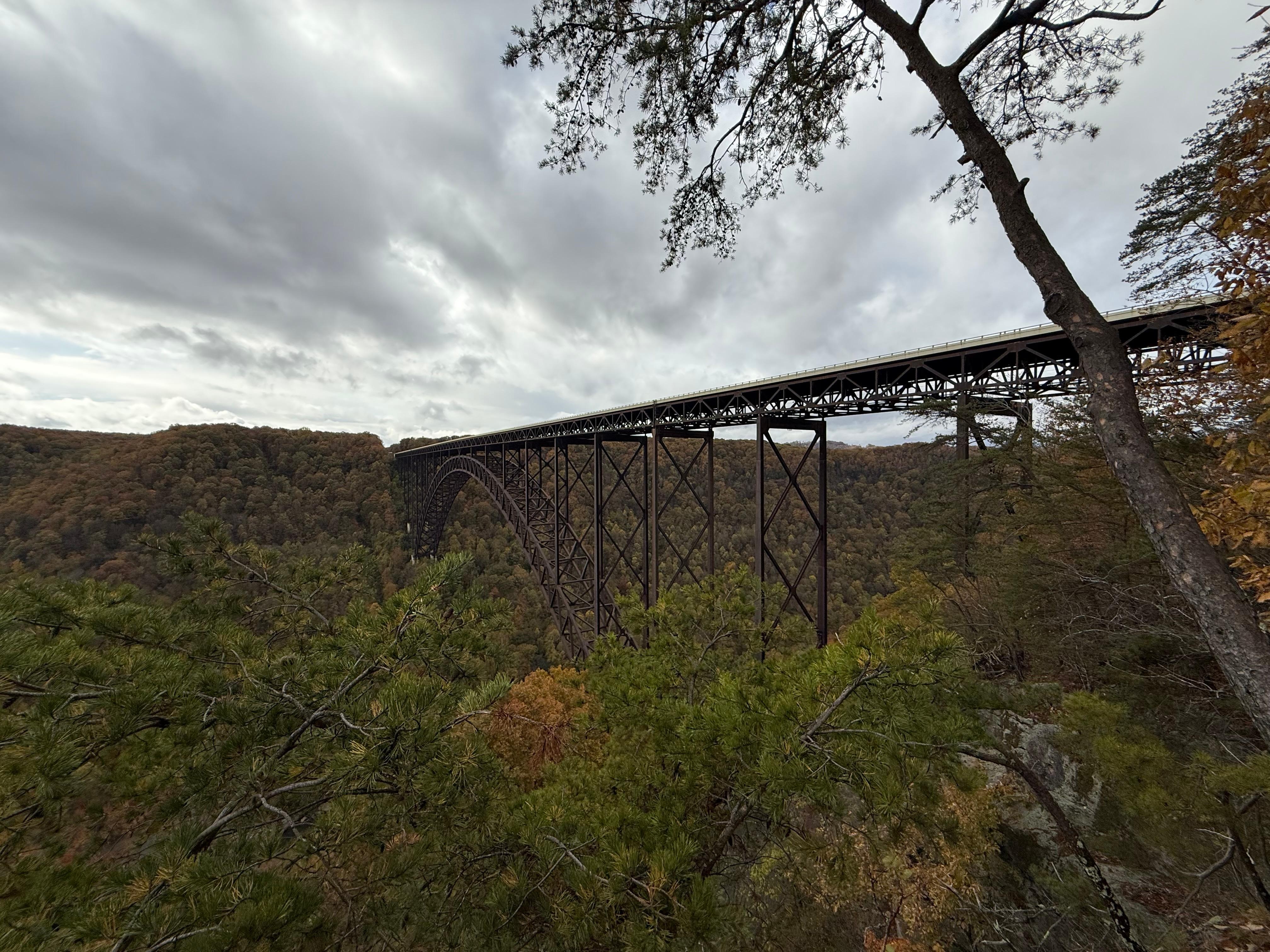 New river gorge bridge is so close to site