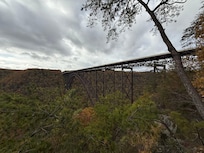 New river gorge bridge is so close to site